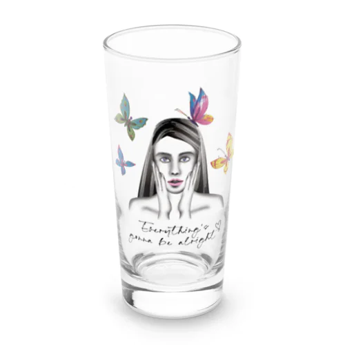  Everything’s Alright Butterfly Long Sized Water Glass