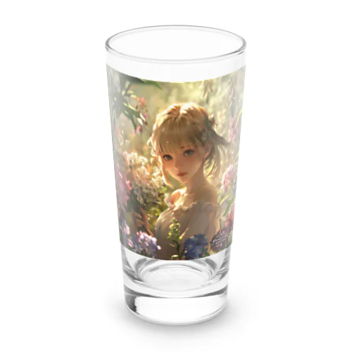 Fantasy Flower Field - Girl's Smile Long Sized Water Glass