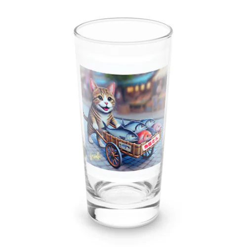 猫の魚屋さん Long Sized Water Glass