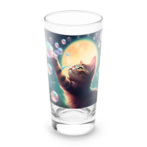 光のボールとにゃんこ🐱 Long Sized Water Glass