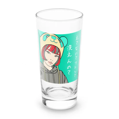 パンダ女子　おかっぱちゃん Long Sized Water Glass