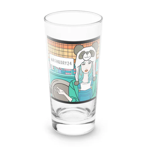 パンダ女子　看板娘 Long Sized Water Glass