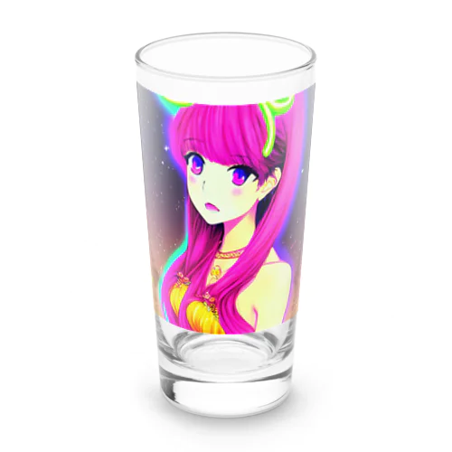 きゅぴきゅぴ★ピンク髪美人お姉さん Long Sized Water Glass