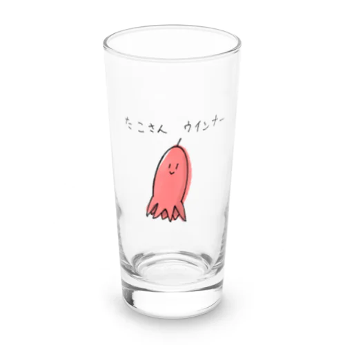 ゆるいたこさんウインナーさんグッズ Long Sized Water Glass