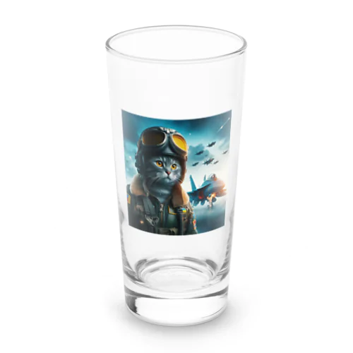 ウクライナ猫パイロット Long Sized Water Glass