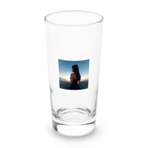 朝日と美女 Long Sized Water Glass