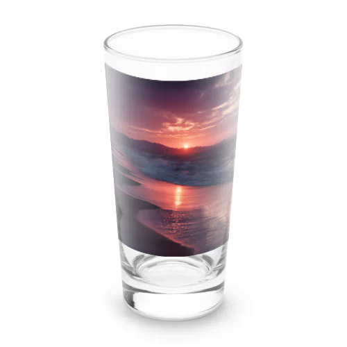 海辺の夕日 Long Sized Water Glass