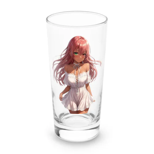 オフショルダーレースアップワンピース Long Sized Water Glass