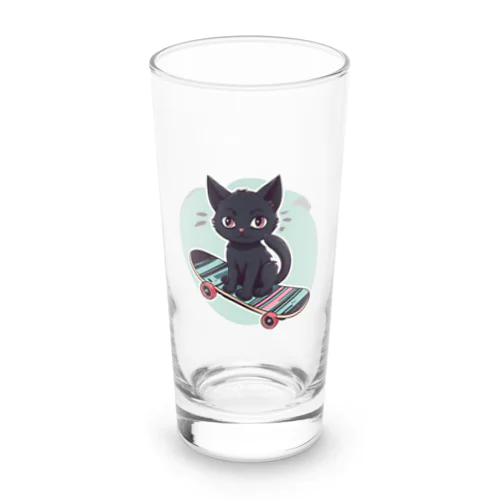 スケボーネコ Long Sized Water Glass