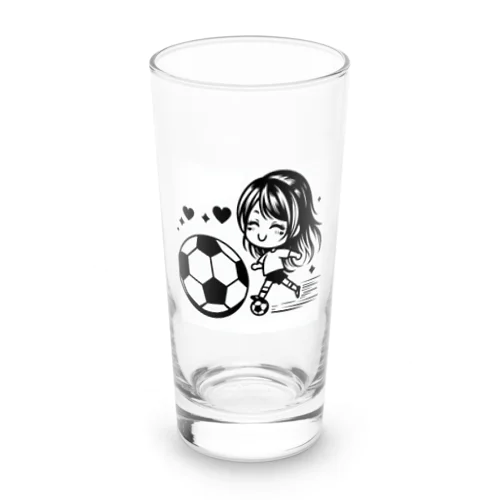 女の子サッカー ロンググラス
