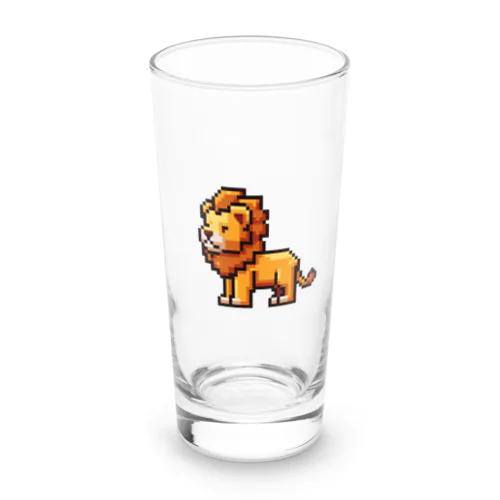 ドット絵のライオン Long Sized Water Glass