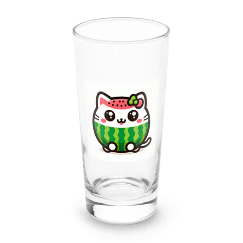 スイカにゃんこ Long Sized Water Glass