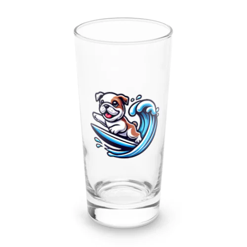 波乗りブルド Long Sized Water Glass