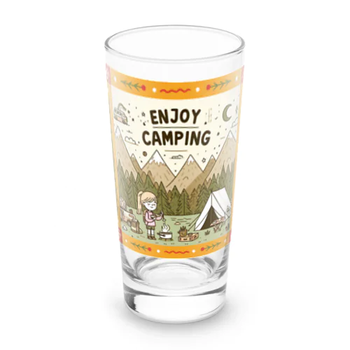 【Enjoy Camping】キャンプを楽しむ ロンググラス