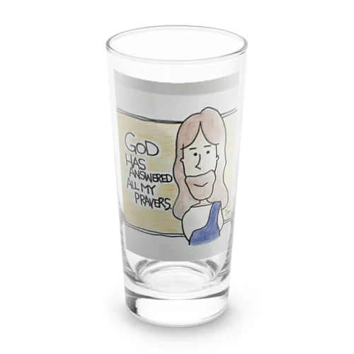 祈りは聞いてくださる。 Long Sized Water Glass