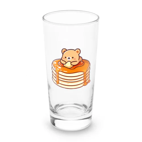 ホットケーキとクマさん Long Sized Water Glass
