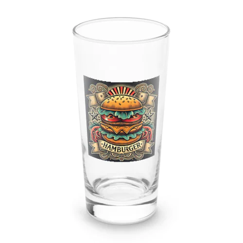 レトロハンバーガー Long Sized Water Glass