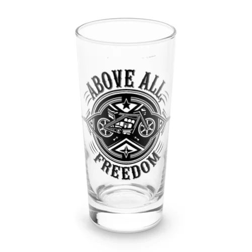 above all freedom Long Sized Water Glass