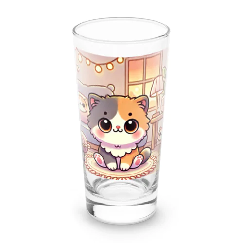ふわもこ子猫のまったりタイム Long Sized Water Glass