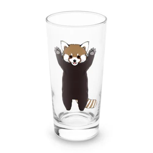 レッサーパンダ威嚇 Long Sized Water Glass