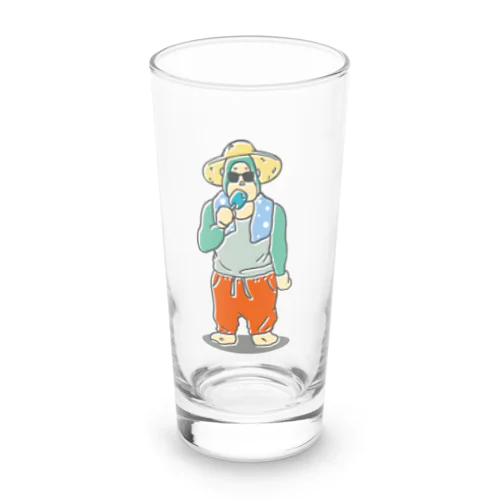 ごりらのなつさん-アイス Long Sized Water Glass