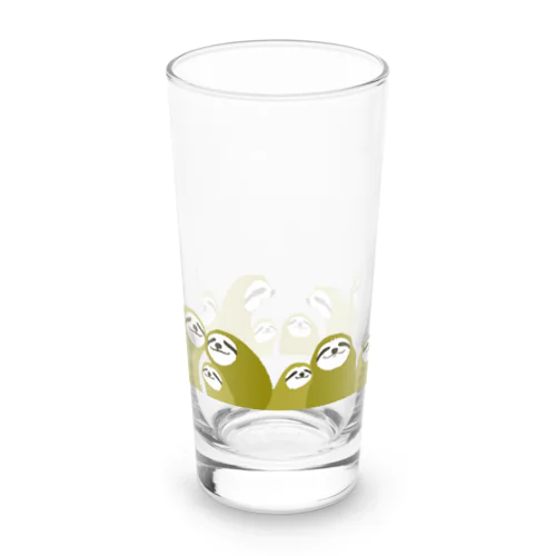 のぞいているなまけものたち（カーキ） Long Sized Water Glass