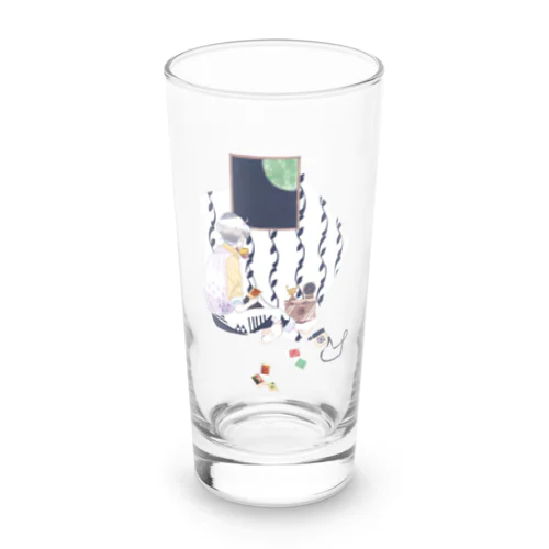 StayHome-boy- Long Sized Water Glass