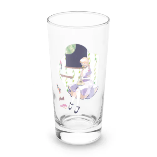 StayHome-girl- Long Sized Water Glass