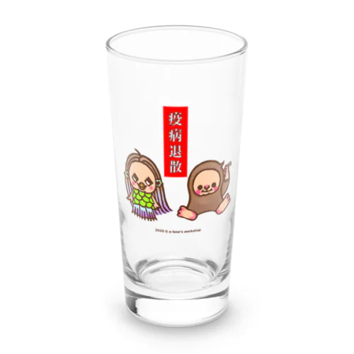 アマビエさんとアマビコさん Long Sized Water Glass