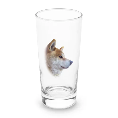 太郎の横顔【柴犬】 Long Sized Water Glass