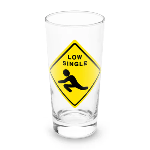 LOW SINGLE LOGO Long Sized Water Glass