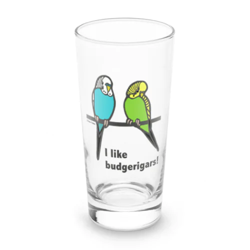 セキセイインコがスキ Long Sized Water Glass