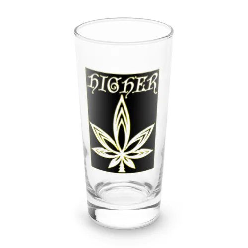 HIGHER original　ワッペン風ロゴ Long Sized Water Glass