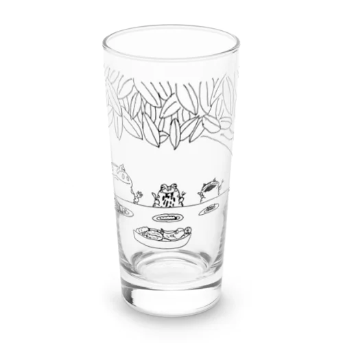 お庭でご飯 Long Sized Water Glass