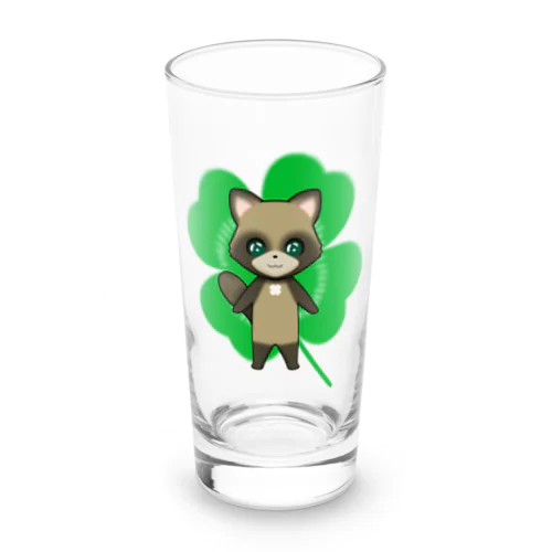 四つ葉印の化け狸ちゃん Long Sized Water Glass