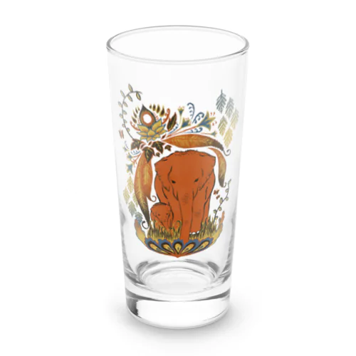 ゾウの親子🐘 Long Sized Water Glass