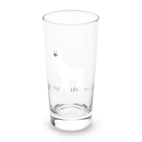 アルパカひなたぼっこ🦙 Long Sized Water Glass
