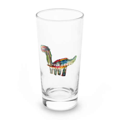 虹色の恐竜 Long Sized Water Glass