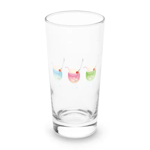 三色クリームソーダ Long Sized Water Glass