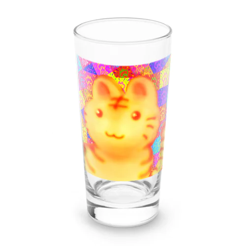 🌈🐱のんびり屋の猫さん　リラックス Long Sized Water Glass