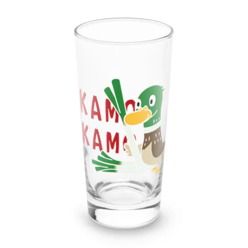 鴨カモ カモかも C Long Sized Water Glass