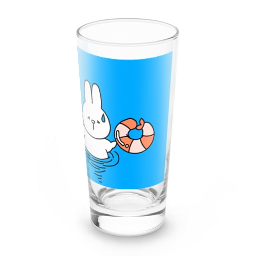 えび浮き輪だけでも助けて！ Long Sized Water Glass