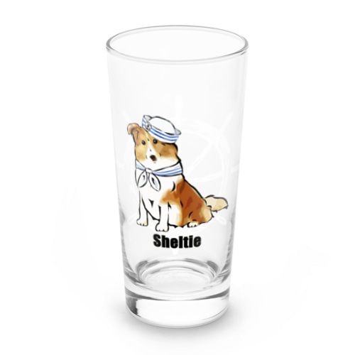 マリンだワン　シェルティー Long Sized Water Glass