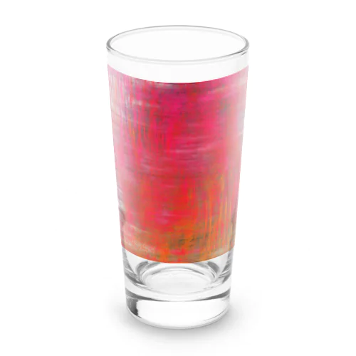 Red Long Sized Water Glass