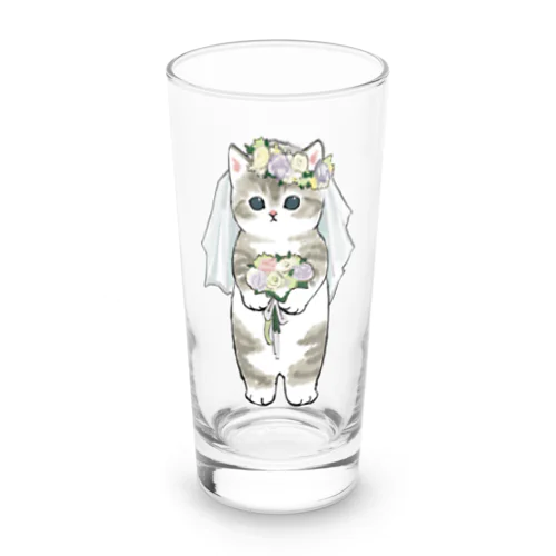 花嫁にゃん Long Sized Water Glass