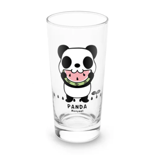 スイカを食べるパンダちゃん C Long Sized Water Glass