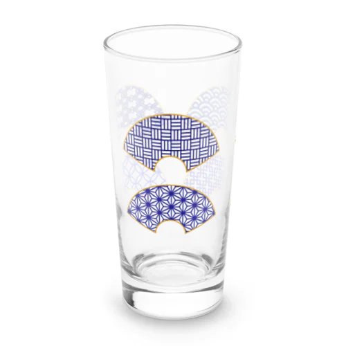 和柄扇面　金縁風 Long Sized Water Glass