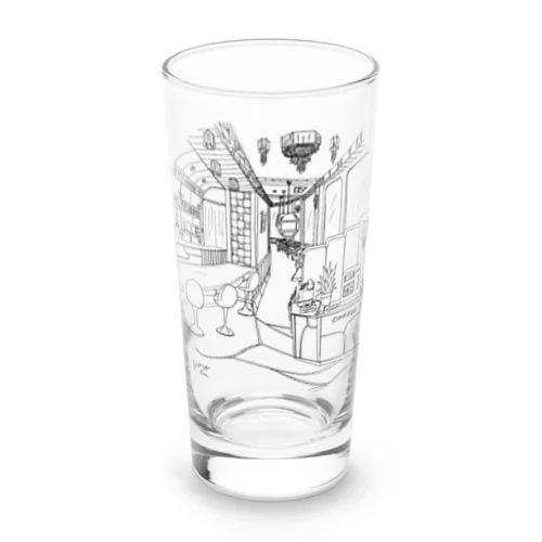 レトロ純喫茶　黒 Long Sized Water Glass