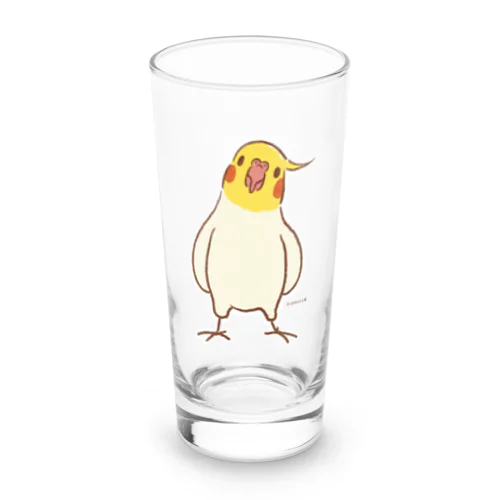 仁王立ちオカメインコ Long Sized Water Glass