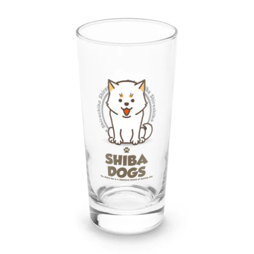 SHIBA DOG　白 Long Sized Water Glass